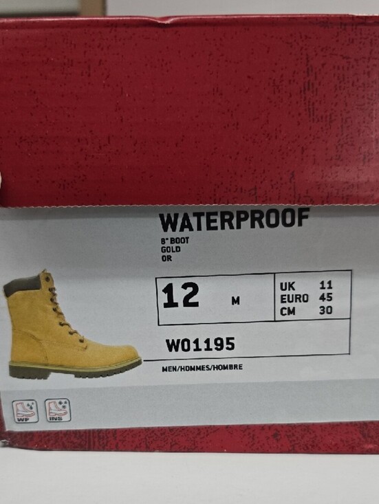 Wolverine Gold Suede 1195 Lace-Up Waterproof Insulated  Men\'s Boots Size 12M NWT main image 15